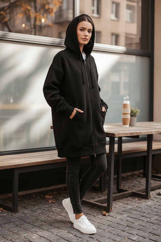 BoopLuxe Oversized Hoodie in Black